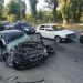 Accident pe strada Muncești. Un automobil de model Mercedes a fost distrus după ce s-a tamponat cu un tractor