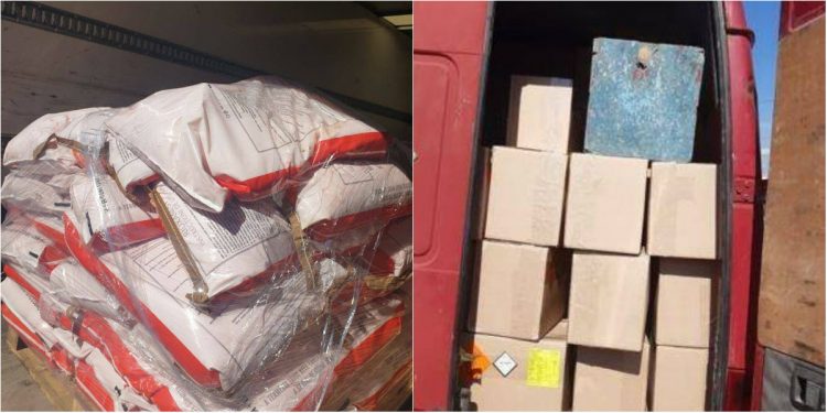 Două camioane cu substanțe explozibile, stopate pe traseul Chișinău-Bălți