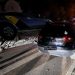 Accident nocturn în Capitală. Un taxi „a urcat” pe o mașină