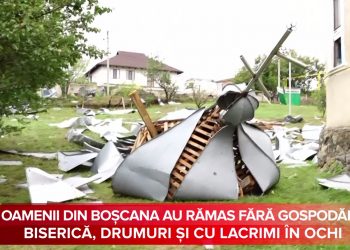 No comment | Oamenii din Boșcana, neajutorați în fața forțelor naturii: Au rămas fără gospodării, biserică, drumuri și cu lacrimi în ochi