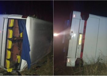 Un autocar de pe ruta Chișinău-Moscova s-a răsturnat în Ucraina. În vehicul se aflau 37 de persoane