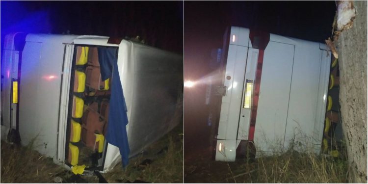 Un autocar de pe ruta Chișinău-Moscova s-a răsturnat în Ucraina. În vehicul se aflau 37 de persoane