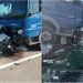 Accident violent la Sîngerei. Două persoane, transportate de urgență la spital