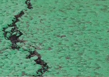 Primele fisuri pe banda pentru bicicliști de pe bd. Mircea cel Bătrân din Capitală, recent renovată. Chișinăuienii, revoltați. Ce spun autoritățile | VIDEO