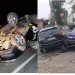 Trei automobile avariate, după ce s-au ciocnit în Capitală. O mașină de taxi s-a izbit într-un bloc de beton pe traseul Chișinău-Bălți | VIDEO