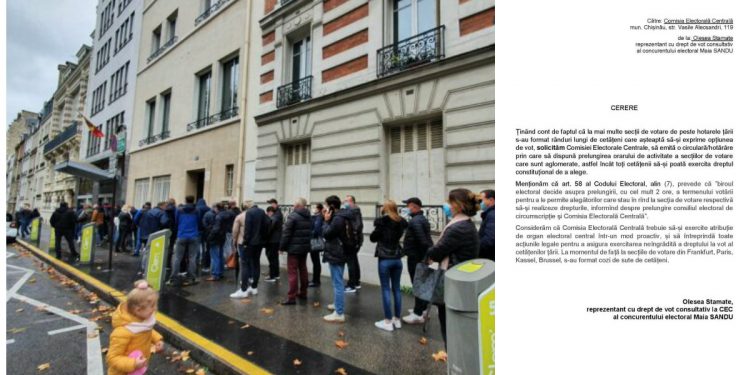 doc | Reprezentanții PAS solicită CEC-ului prelungirea orarului de activitate a secțiilor de votare din diasporă