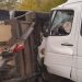 Un microbuz a intrat într-o remorcă la Râșcani: 3 pasageri, răniți