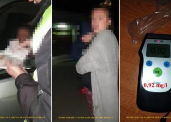 Iresponsabilitate maximă: Femeie din raionul Criuleni, beată la volan, alăpta copilul în timp ce conducea maşina | VIDEO