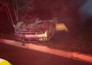 O șoferiță băută a răsturnat un BMW plin cu copii, la Bălți