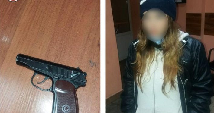 Cu arma la plimbare. Ce a povestit tânăra din Anenii Noi oamenilor legii | VIDEO