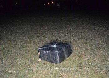 Țigări de contrabandă transportate cu drona din Ucraina în județul Suceava
