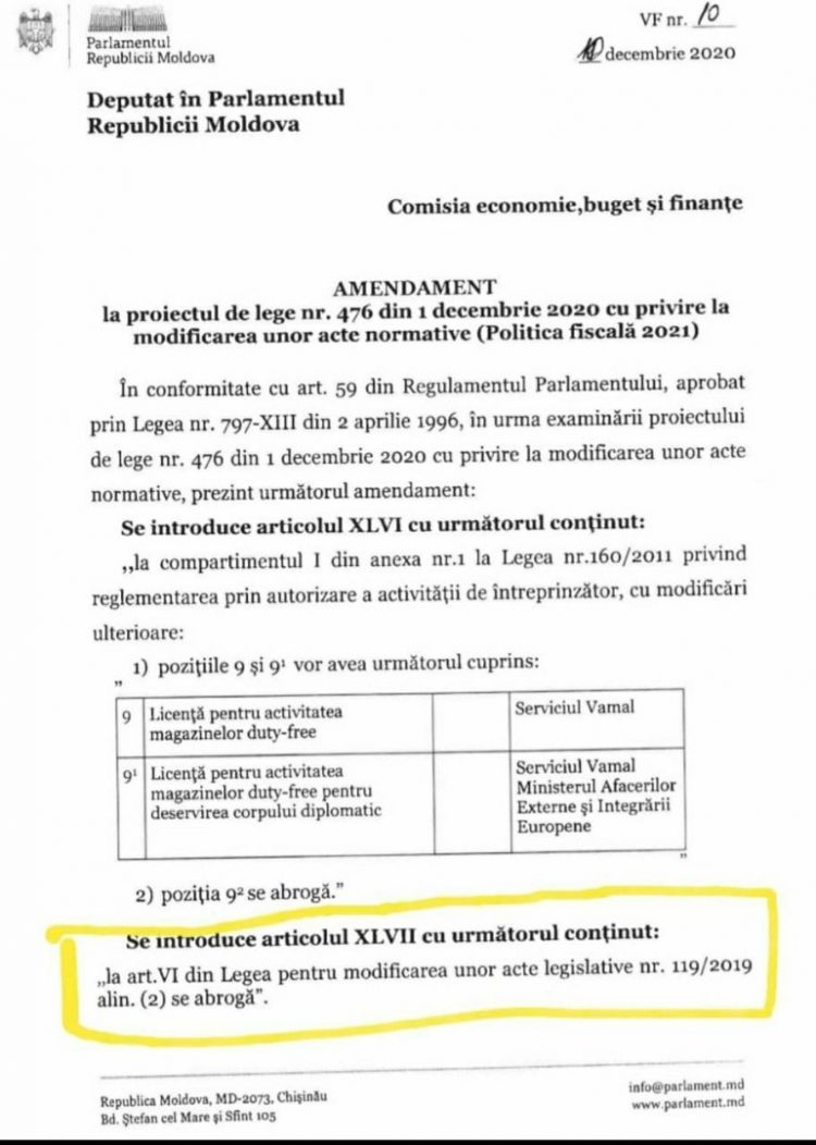 Vadim Fotescu: Litvinenco manipulează opinia publică pe tema magazinelor Duty Free
