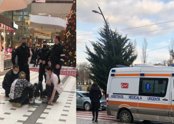 Un filmuleț pe Tik Tok l-ar putea costa viața: Un tânăr a căzut în gol de la etajul trei al unui centru comercial din capitală | VIDEO