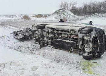 Accident la Comrat: Microbuze avariate și camion derapat de pe traseu