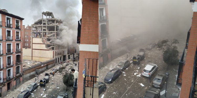Explozie puternică în Madrid. Sunt victime