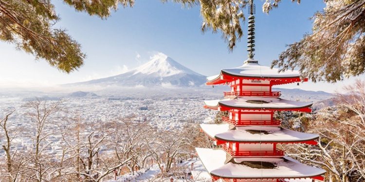 В Японии в результате снегопада пострадали 76 человек