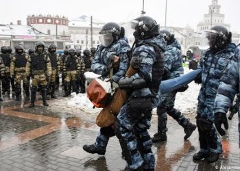 В России на протестах задержали рекордное количество человек — более пяти тысяч