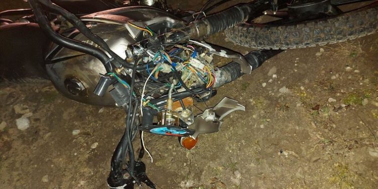 Accident rutier la Hâncești: Un motociclist în stare de ebrietate, transportat la spital | FOTO