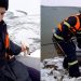 Intervenție neobișnuită pe râul Prut. Cum a fost salvată o lebădă blocată în apele înghețate | VIDEO
