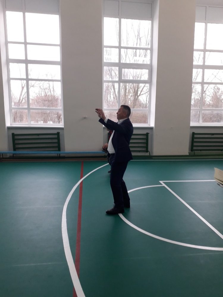 Sala de sport a gimnaziului de la Ivancea, Orhei, renovată în cadrul unui proiect susținut de echipa lui Ilan Șor și BRD