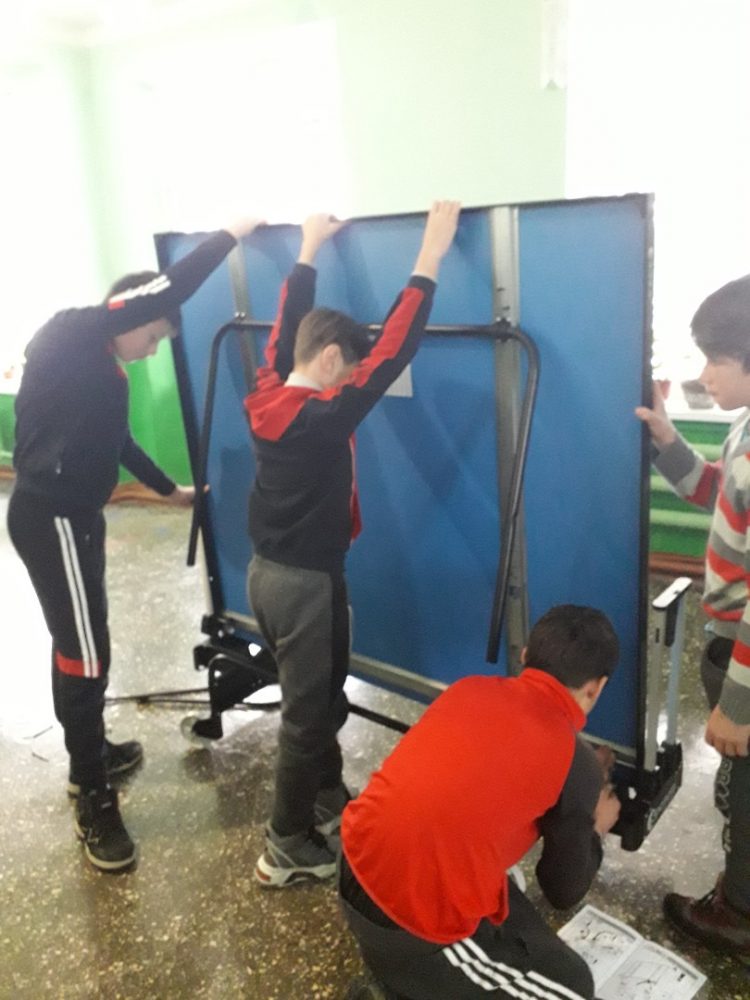 Sala de sport a gimnaziului de la Ivancea, Orhei, renovată în cadrul unui proiect susținut de echipa lui Ilan Șor și BRD