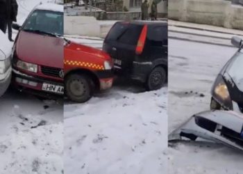 В Хынчештах произошло массовое ДТП с участием 10 автомобилей