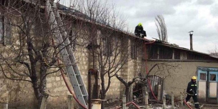 Incendiu la Ștefan Vodă. S-a aprins un depozit pentru cereale din localitatea Marianca de Jos