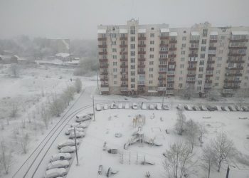 В нескольких регионах Украины прошли снегопады