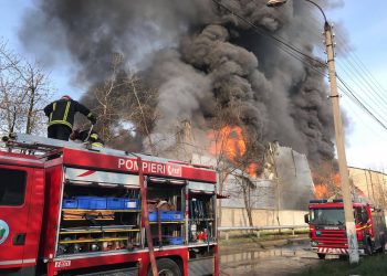 Incendiu devastator, în capitală: La fața locului luptă cu focul 15 echipe de pompieri | VIDEO