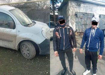 S-au plimbat cu mașini furate. Trei tineri, dintre care un minor, reținuți de poliție | VIDEO
