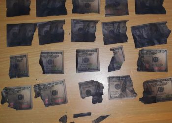 Doi minori, bănuiți că au furat 8.000 de dolari și i-au ascuns în sobă. O parte din bani au ars | FOTO