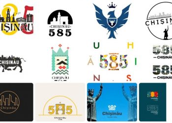 Locuitorii capitalei au ales cel mai reușit logo pentru aniversarea de 585 de ani a Chișinăului