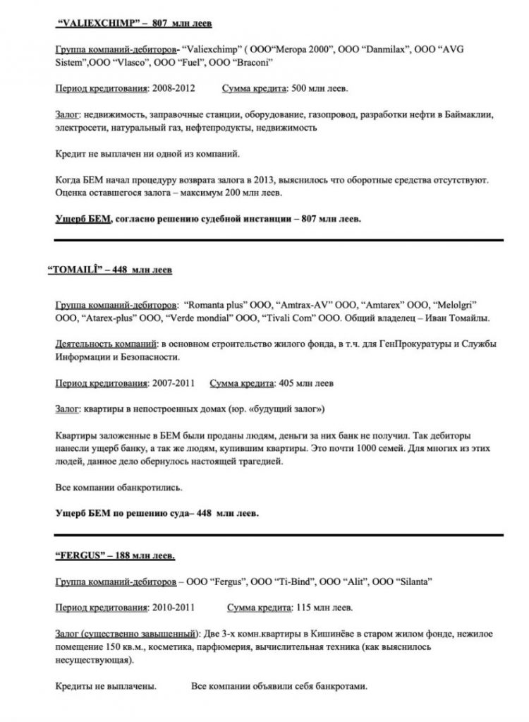 Илан Шор представил доказательства ущерба, нанесенного Banca de Economii Григорием Гачкевичем