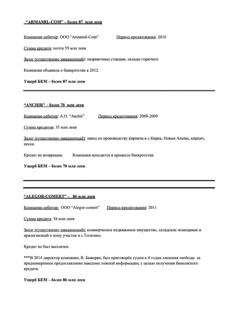Илан Шор представил доказательства ущерба, нанесенного Banca de Economii Григорием Гачкевичем