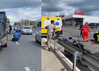 Accident în raionul Orhei: Un motociclist a intrat într-un camion parcat | FOTO