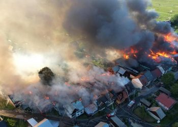В Польше произошел масштабный пожар: пострадали 44 здания и 9 человек