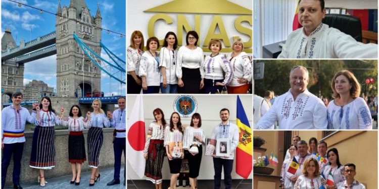 Poartă ie cu mândrie: Din Japonia, până la Chișinău, zeci de persoane s-au afișat în bluzele naționale pe rețelele sociale