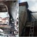O casă din sectorul Râșcani, mistuită de flăcări: Acoperișul, garajul și mașina au fost distruse