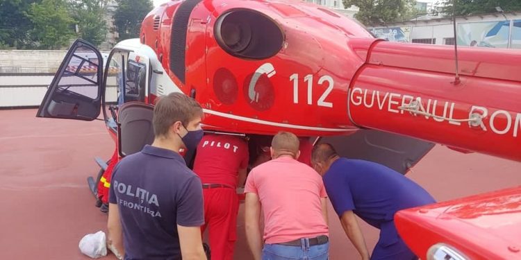 Intervenția aero-medicală SMURD Ocnița – Chișinău. Un bărbat de 60 de ani, transferat la un spital din capitală