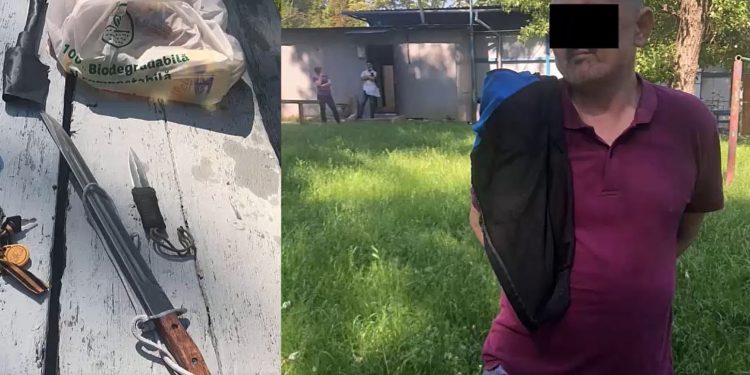 L-a înjunghiat pe un tânăr în stradă, apoi a fugit acasă. Un chișinăuian, reținut pentru tentativă de omor | VIDEO