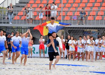 Moldova a urcat pe podium la Europenele de rugby plajă