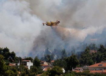 Грецию охватили лесные пожары, началась эвакуация