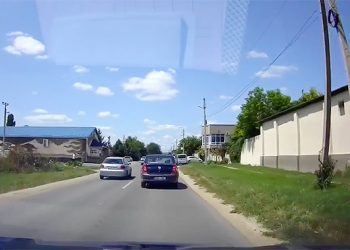 Momentul unui grav accident cu un Audi la Băcioi, Moldova, surprins de o cameră de bord | VIDEO