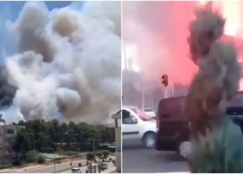 Imagini de coșmar în Turcia: Incendiu într-un oraș turistic unde se odihnesc moldovenii | VIDEO