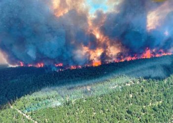 Un oraș întreg în flăcări după recordul de temperaturi. În localitatea British Columbia sunt 50 de grade | FOTO