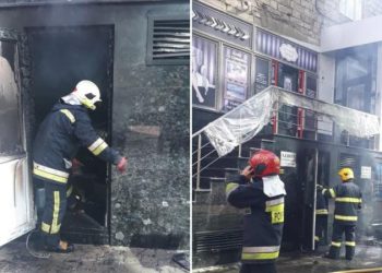 Incendiu în centrul capitalei: Flăcările au cuprins subsolul sediului Ministerului Tehnologiilor și Poștei Moldovei