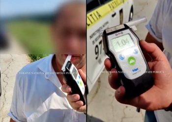 Instructor auto, depistat de ofițerii INSP beat la volanul mașinii școlii auto | VIDEO
