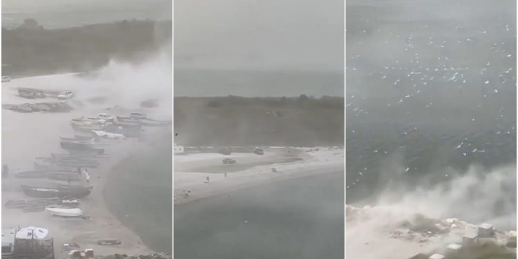 Furtună violentă pe litoralul românesc. Turiștii au fost luați prin surprindere | VIDEO