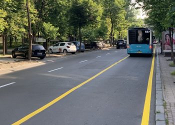 De mâine, pe străzile din capitală vor apărea noi benzi dedicate transportului public. Unde va fi aplicat marcajul | VIDEO