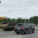 Un tanc de 46 de tone s-a răsturnat pe o șosea din Rusia | VIDEO